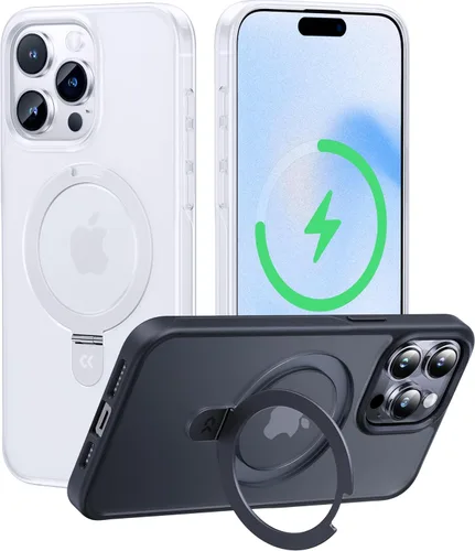 Miniatura 42 de CASEKOO- Funda para iPhone 15 c/soporte magnético invisible [protecc. militar contra caídas] [compatible c/MagSafe], a prueba de impactos, delgada