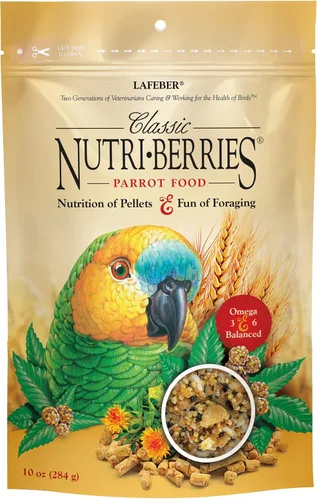 LAFEBER'S Classic Nutri-Berries Alimento para Aves Domésticas, Hecho con Ingredientes No Transgénicos y de Grado Humano, para Loros, 10 oz