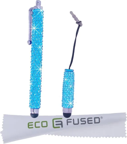 Miniatura 2 de Eco-Fused Rotuladores universales Bling Stylus – 2 bolígrafos capacitivos cubiertos con gemas compatibles con todos los dispositivos de pantalla