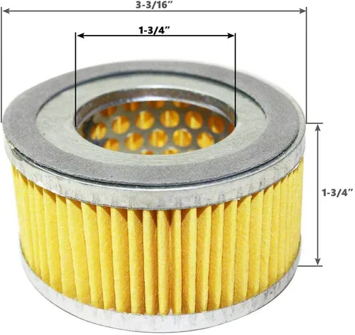 Miniatura 6 de Interstate Pneumatics Elemento de filtro de papel de aire compresor SA13F SOLO para SA13
