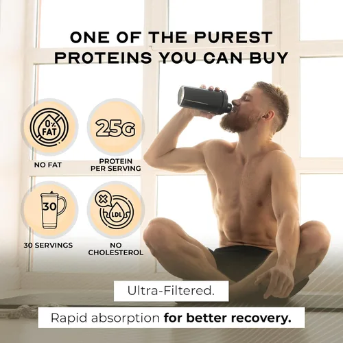 Miniatura 2 de Proteína de suero de leche aislada sin sabor, sin hormonas, Vainilla, 1