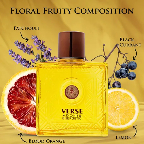 Miniatura 2 de Verse Adonis Energetic for Men - Fragancia fresca de larga duración, aroma audaz y vigorizante, perfecto para uso de día y noche, aroma energizante