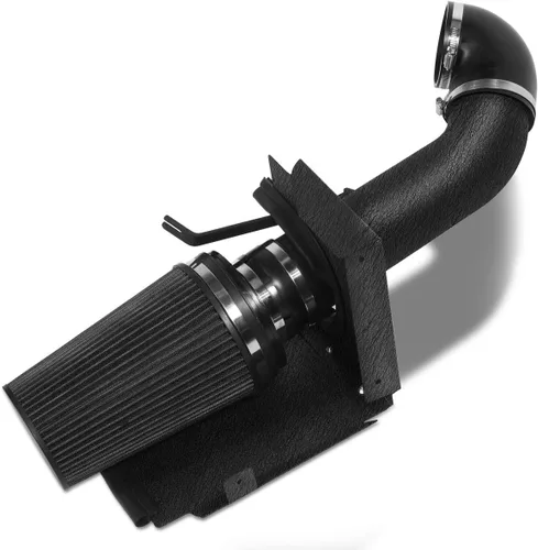 Tubo negro de admisión de aire frío de 4 pulgadas + protector térmico para GMC/Chevy V8 4.8L/5.3L/6.0L Silverado 1500/2500/3500 modelos 1999-2006,