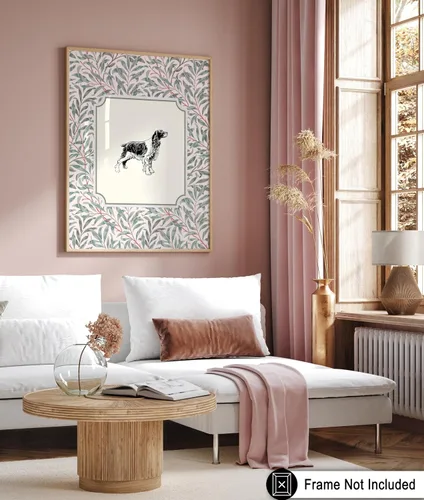 Miniatura 6 de Poster Master Póster Vintage de Cocker Spaniel Inglés - Impronta Retro de Perro - Arte Floral - Arte de Cachorros - Arte para Amantes de Animales