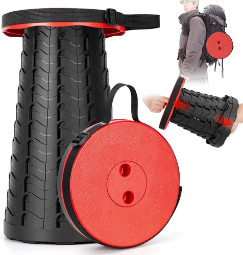 Miniatura 8 de Qiguet Taburete plegable, silla plegable, silla portátil mejorada con capacidad de carga de 400 libras, perfecta para camping, pesca, senderismo