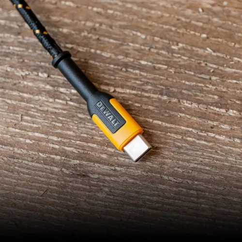 Miniatura 9 de DEWALT Cable USB C resistente, cable de carga USB A a tipo C de nailon trenzado de alta calidad, carga rápida para iPhone 17/16/15, Samsung Galaxy