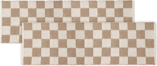 Miniatura 26 de RedEarth · Alfombra rectangular - 2'x3' de yute natural trenzada con respaldo antideslizante - Alfombra boho tejida a mano para dormitorio, cocina
