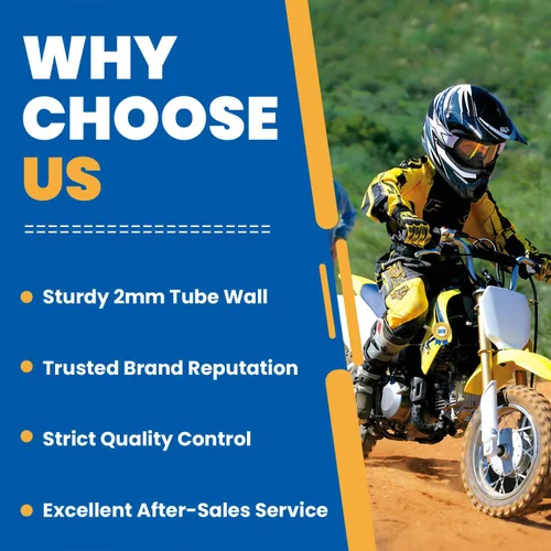 Miniatura 4 de Neumático trasero de motocicleta resistente Hyssk de 0.079 in de grosor, 3.00/3.50-14 pulgadas (90/100-14) para CRF125/150, DRZ125/RM85