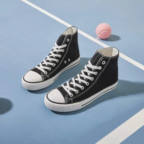 Miniatura 5 de yageyan Tenis de lona para mujer, con cordones, estilo casual, clásicos
