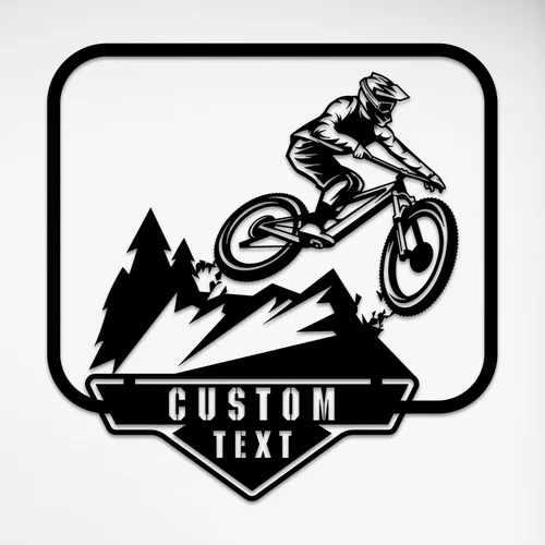 Miniatura 12 de Arte y decoración de pared de bicicleta de metal personalizada, regalo de metal personalizado para bicicleta, regalo para amantes del ciclismo