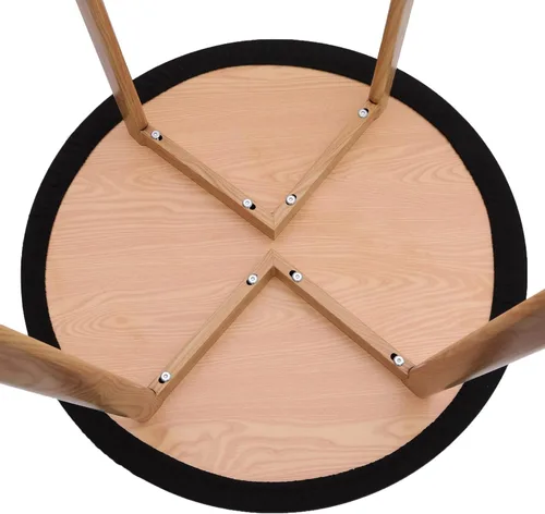 Miniatura 3 de NEWISHER - Funda para mesa redonda ajustable de spandex, mantel elástico con borde elástico negro para mesa de 60 pulgadas, apto para comedor