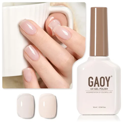 Miniatura 42 de GAOY - Esmalte de uñas de gel marrón, 16ml de esmalte de gel para quitar por remojo, curado con luz UV para arte de uñas, manicura DIY en casa, 2088