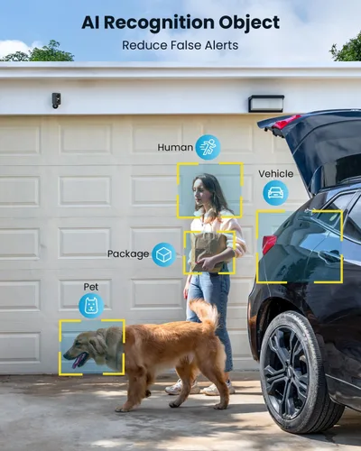 Miniatura 8 de Cámaras de seguridad ieGeek inalámbricas para exteriores - Sistema de cámara wifi inteligente de 5MP para vigilancia del hogar con luz