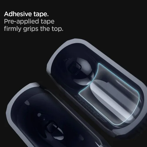 Miniatura 6 de Spigen Rugged Armor - Funda de protección contra caídas con mosquetón diseñada para AirPods Pro (2019), color carbón