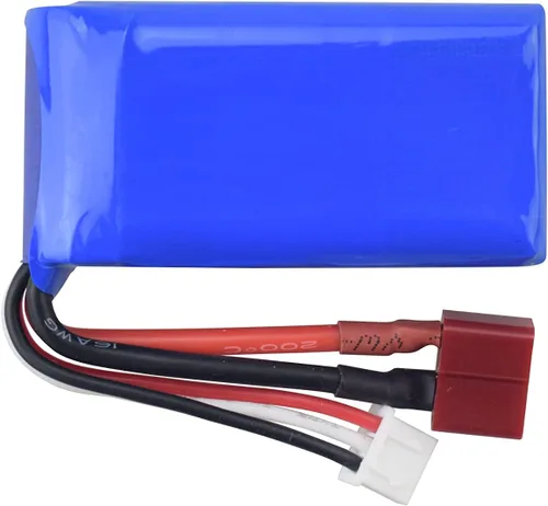 Miniatura 6 de sea jump Accesorios 2PCS 7.4V 1500mah batería de litio con cargador 2in1 para WLTOYS A959-B A969-B A979-B K929-B 144001 RC carga remota batería