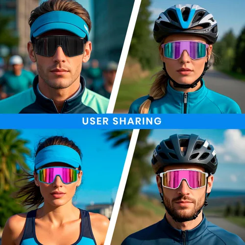 Miniatura 2 de SPOSUNE Gafas de sol polarizadas UV400 de sóftbol, TR90, gafas deportivas para correr, ciclismo, béisbol y bicicleta (unisex)
