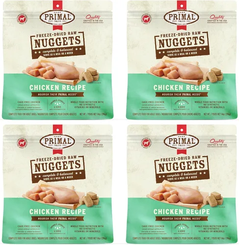 Miniatura 9 de Primal - Nuggets de comida cruda liofilizada para perros, venado, comida completa y equilibrada, también se puede utilizar como adorno o golosina