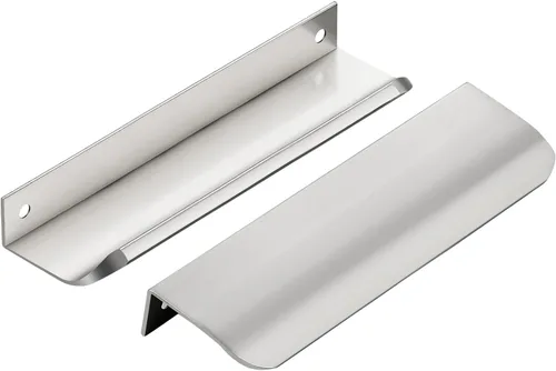 Miniatura 10 de Ravinte Hardware Paquete de 6 Manijas Doradas para Gabinete, Tiradores de Borde de Dedo de 3 Pulgadas (76mm), Centro de Orificio de 2 Pulgadas