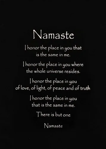 Miniatura 2 de G6 Collection Decoración inspiradora de pared Namaste, arte de pancarta inspiradora con cita inspiradora, pergamino para colgar en la pared, mensaje