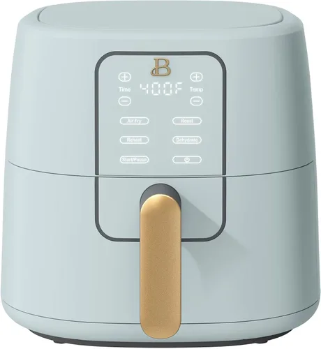 Miniatura 12 de Freidora de aire digital de 6 cuartos de galón, freidora de aire con pantalla táctil grande con control programable de tiempo y temperatura, Sésamo