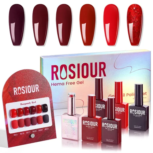 Miniatura 10 de Hema Tpo Free Gel Nail Polish Set - 24 Colores 18ml Juego de Esmalte de Uñas en Gel para Principiantes con 6 Piezas de Capa Base Mate y Brillante