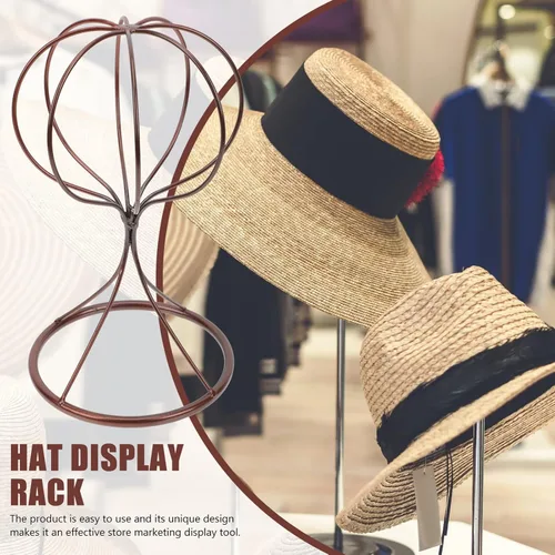 Miniatura 2 de Zerodeko Soporte de soporte de sombrero de moda Soporte de soporte para peluca de tienda en casa Soporte de exhibición