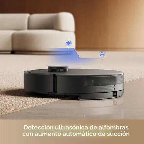 Miniatura 7 de Mova E30 Pro Plus Robot Aspirador, 19000Pa de succión, cepillo DuoRoller anti-enredos, autovaciado de 90 días sin manos, cepillo lateral extensible