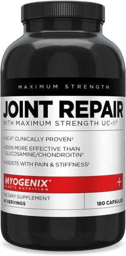 Myogenix Suplemento para articulaciones y tejidos – Glucosamina y condroitina con UC-II® y MSM, vitaminas de apoyo articular para hombres,