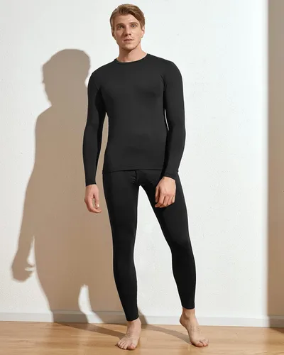 Miniatura 7 de LAPASA Men's Thermal Underwear Set Soft Fleece Lined Long Johns LightMidHeavy Weight Base Layer Top & Bottom M11M24M57