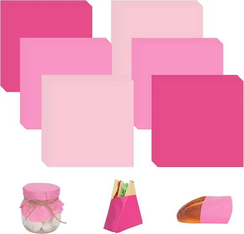 Miniatura 10 de Whaline 240 hojas de papel encerado azul polvoriento, papel de delicatessen azul sólido, 3 colores, envoltura de sándwich, cesta de pañuelos