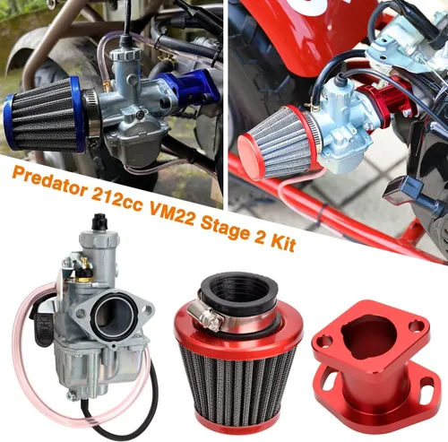 Miniatura 9 de FVRITO - Carburador de alto rendimiento VM22 de 26 mm para Predator 212cc 196cc Coleman CT200U BT200X Mini Bike KT196 Go Kart GX160 GX200 6.5hp
