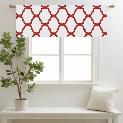 Miniatura 33 de Melodieux - Cortinas de bolsillo de moda marroquí para cocina, cafetería o baño, pequeñas ventanas