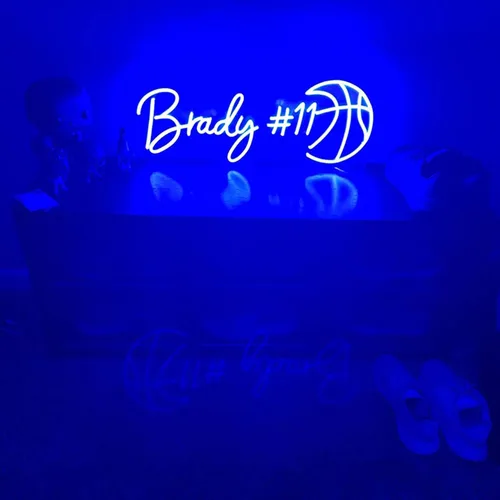 Miniatura 6 de Custom Neon Signs for Bedroom Home Decor, Personalized Large LED Neon Light Sign for Wedding Party, Wall Art, Birthday Room Shop Logo Bar Name Neon