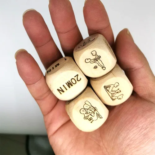 Miniatura 2 de 4 dados divertidos para hablar y hacer yoga, para parejas, para adultos, traviesos, para fitness, para amantes de la fiesta, mejora el amor