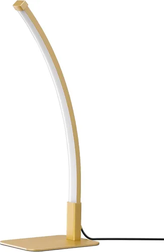 Miniatura 8 de EDISHINE Lámpara de mesa LED curva, moderna lámpara de noche con 3 temperaturas de color y atenuación continua, aluminio y hierro, lámpara de mesita