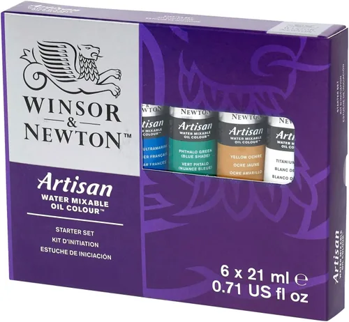 Miniatura 2 de Winsor & Newton Set de 10 tubos de pintura al óleo al agua, 21 ml