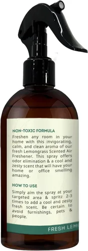 Miniatura 6 de Kate Naturals Ambientador en aerosol para el hogar. Aceite esencial de hierba limón, eliminador de olores, ambientador en aerosol para almohadas