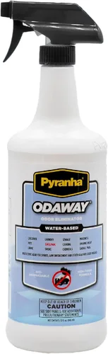 Pyranha Odaway - Spray eliminador de olores listo para usar, neutralizador de aroma de amplio espectro para el hogar, perrera, automóvil, baño y