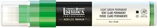Miniatura 91 de Rotuladores de pintura Liquitex Professional, de punta ancha, Verde fosforescente, 8mm Verde fluorescente