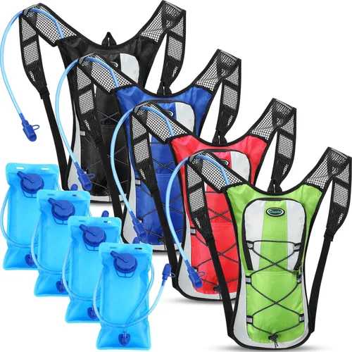 Miniatura 8 de Chunful Hydration Backpack with 2L Water Bladder, Lightweight Hydration Pack Outdoor Water Backpack for Men Women Running Cycling Biking Climbing