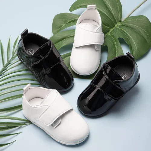 Miniatura 2 de Babelvit Mocasines Oxford para bebés y niñas, zapatos con cordones, zapatos para caminar primero, mocasines de piel sintética, suela de goma suave