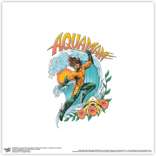 Miniatura 10 de Trends International Gallery Pops DC Comics Movie Aquaman and the Lost Kingdom - Póster gráfico de pared Aquaman Surf para pared, 12.00 x 12.00