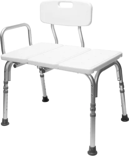 Carex Banco de ducha y silla de ducha para ancianos y discapacitados con patas ajustables en altura, banco de bañera se convierte a la entrada de la