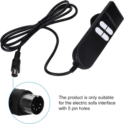 Miniatura 5 de Mando a distancia con conexión de 4 botones, silla elevadora, reclinable, sofá eléctrico, controlador de mano manual