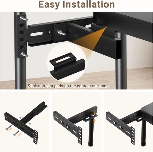 Miniatura 6 de Soportes de cabecera de cama ajustables, soportes de cabecera ajustables para marco de cama de metal, base de cama con kit de extensión de estribo