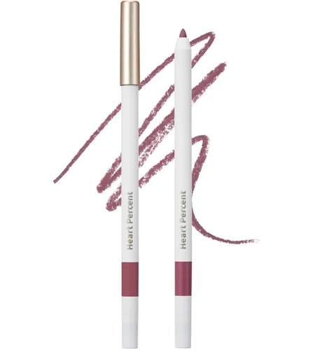 Miniatura 13 de Heart Percent Dote On Mood Lápiz labial delgado, define y rellena cremoso delineador de labios retráctil con sacapuntas integrado, #03. Beige avena