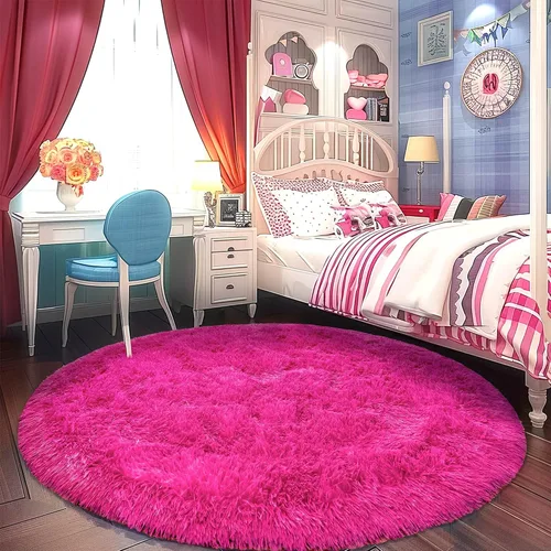 Miniatura 21 de Awaytail Alfombra Esponjosa Lavable 2x3 Pies, Pura Negra Alfombra para Silla de Escritorio Antideslizante, Alfombra Supersuave para Niños