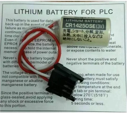 Miniatura 7 de Batería de litio CR14250SE de 3 V de 12 AA de 1000 mAh para fuente de alimentación de respaldo FDK 1747-BA con enchufe negro
