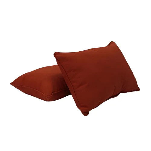 Miniatura 9 de Factory Direct Partners Presidio 13812-122 - Juego de almohadas decorativas lumbares de 12 x 20 pulgadas con ribetes para muebles