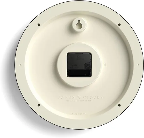 Miniatura 6 de JONES CLOCKS® Serenity - Reloj de pared Reloj redondo clásico 12 pulgadas Gris medio Números arábigos bonitos Diseño decorativo ideal